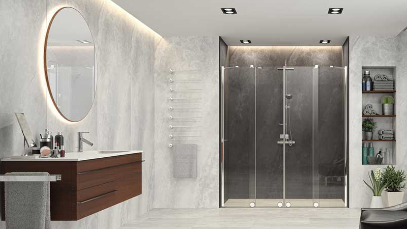 Стеклянные двери для душа