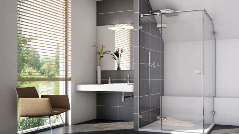 Стеклянные двери для душа