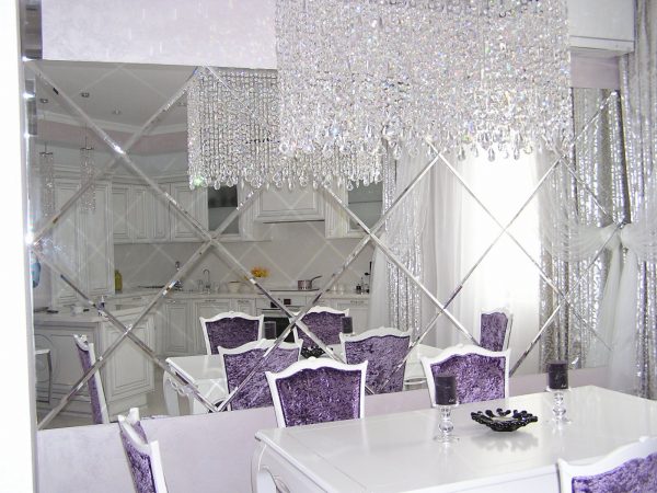 Панно из ромбов с фацетом